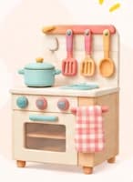 Cocina infantil de juguete con accesorios
